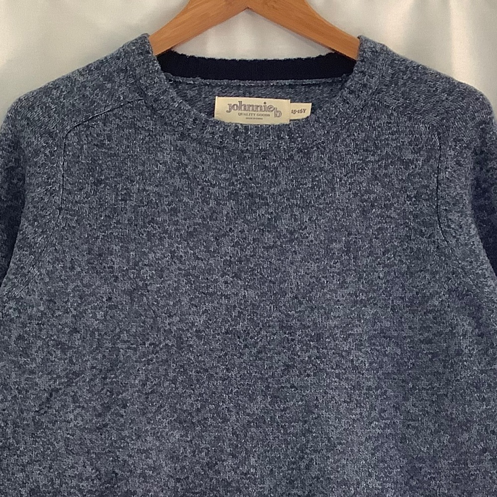 Boden fluffy blue wool blend sweater 15/16Y